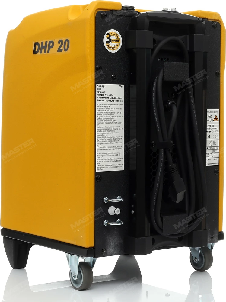 Osuszacz powietrza Master DHP 20 jest kompaktowy